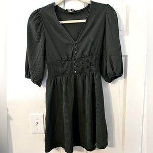 Xxs dress from Francesca’s. Army green. New with tags
